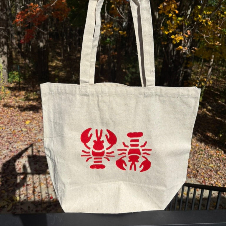 Twin Lobster Tote Bag