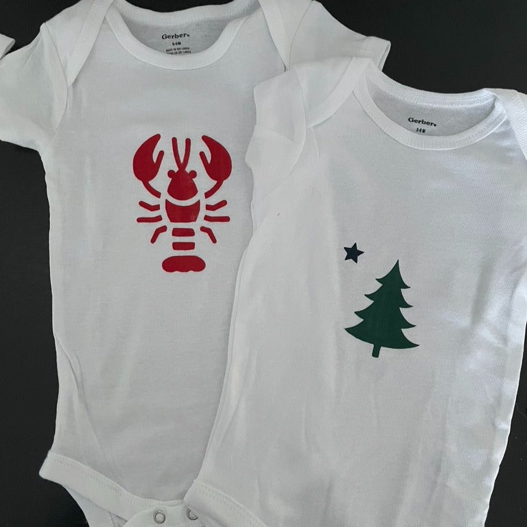 Maine State Flag Onesie