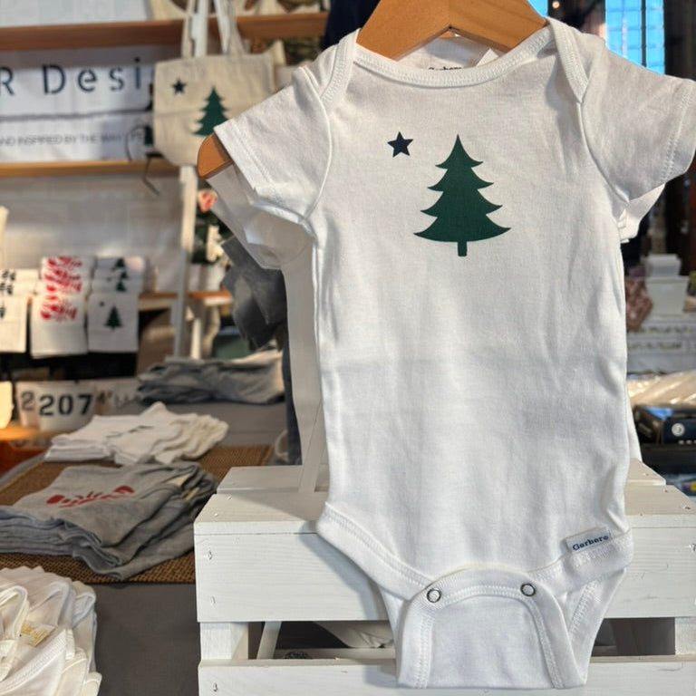 Maine State Flag Onesie