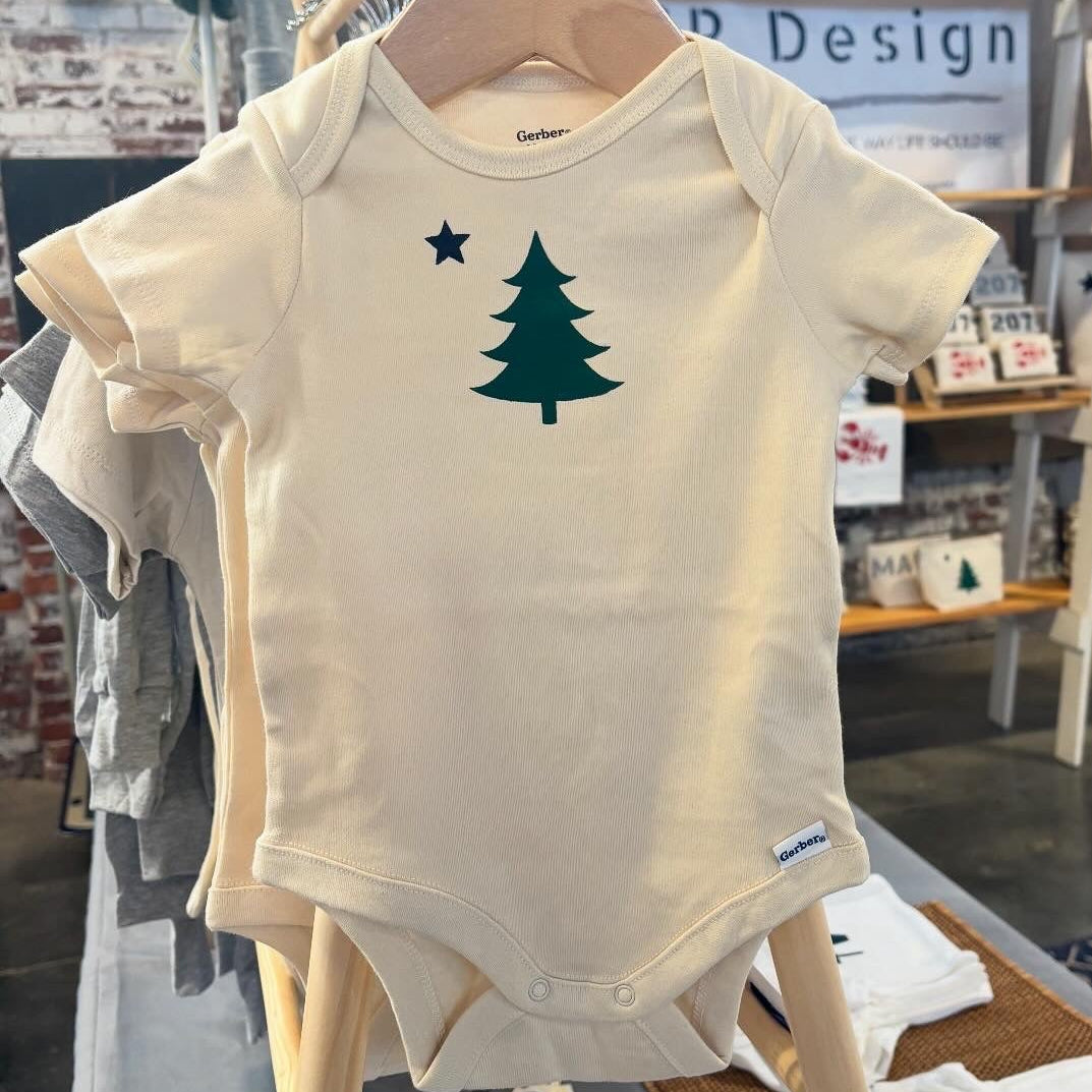 Maine State Flag Onesie