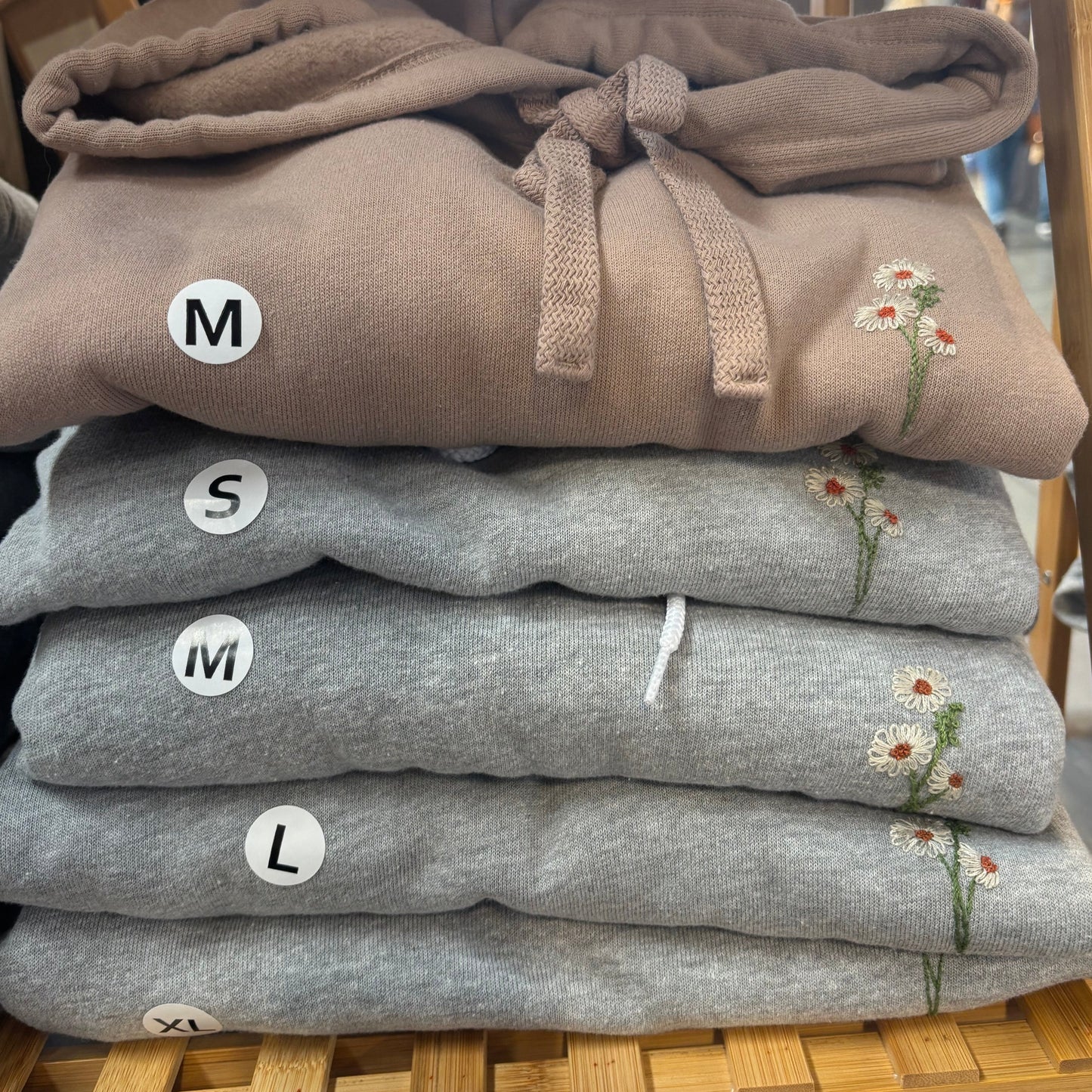 Embroidered Daisy Sweatshirt